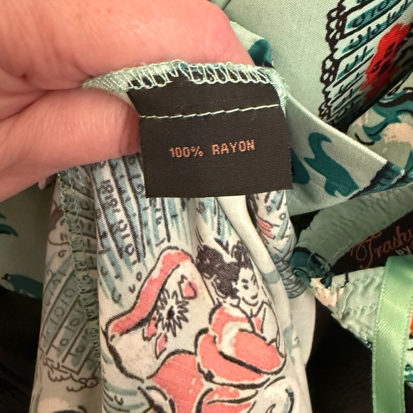 Trashy Diva Teal and Black Dress - Picture 4 of 5